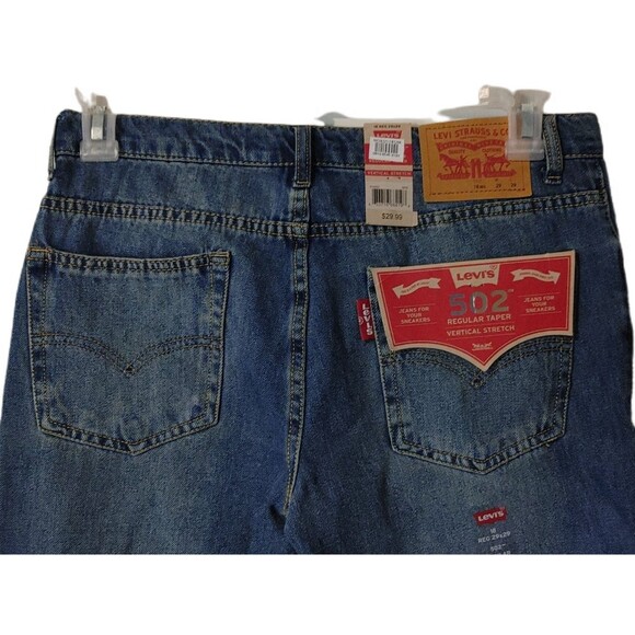 Levi's Boys 502  Regular Fit Taper Jeans  Sz‎ 18 Reg 29x29 NWT - Picture 2 of 7